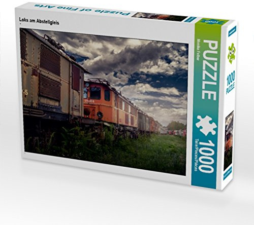 CALVENDO Puzzle Loks am Abstellgleis | 1000 Teile Lege-Größe 64 x 48 cm Foto-Puzzle für glückliche Stunden