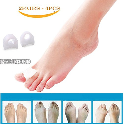 Pedimend Silicone Gel Toe Ring Spacer (2 Pairs ) | Prevent Foot Rubbing | For Hallux Valgus Pain & Hammer Toes | Enhances Foot Deformity | Unisex | Foot Care