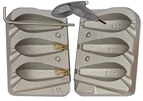 hex distanza in-liner pesca stampo 140 g Mold pesi e Platine