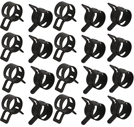 sourcing map 20 Stück 13mm Feder Schlauchschelle Federbandschelle Rohrschelle Schlauch Klemme DE de