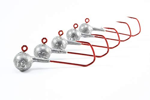 VMC Barbarian Jigköpfe Rundkopf RD 20-25 Stück Jigs Jig Bleikopf Größe 3/0-14 g - 25 Stück