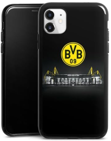 Silikon Hülle kompatibel mit Apple iPhone 11 Case schwarz Handyhülle BVB Stadion Borussia Dortmund