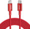 Anker USB C to USB C Charger Cable (10ft/3m), 100W USB 2.0 Type C Cable, Fast Charging Power for iPhone 16/15 Series, MacBook Pro 2020, iPad Pro 2020, iPad Air 4, Galaxy S21, Pixel, LG and More(Red)