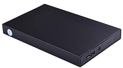 ZUEN Hard disk esterno HDD, 2 TB, 750 GB, 250 GB, in metallo, portatile, USB 3.0, adatto per PC, desktop, laptop, PS4, Xbox One, MacBook, Smart TV, 80 GB, nero