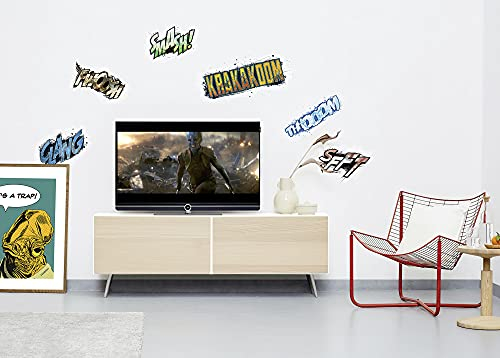 Komar Marvel Wandtattoo Avengers Sounds - 50 x 70 cm (Breite x Höhe) - 6 Teile - Deco-Sticker, Wandaufkleber, Wandsticker, Wanddeko, Kinderzimmer - 14067h
