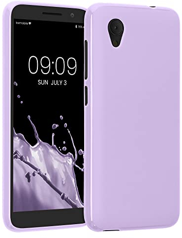 kwmobile Housse Compatible avec Alcatel 1 (5.0) Coque - Housse de téléphone Protection Souple en Silicone - Lavande