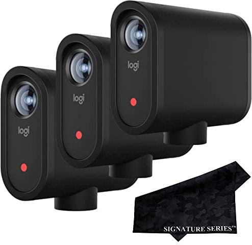 Mevo Start 3-Pack Wireless Live Streaming Cameras, for Multi-Camera HD Video, App Control and Streaming via Smartphone or Wi-Fi and Signature Series Lens Cloth