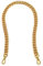 Xiazw Schöne Taschenkette Geldbörsen Schulterriemen Kette Schultergurt Crossbody Taschengurt Ersatz Zubehör Charm Dekoration (Antikes Gold,66 cm)
