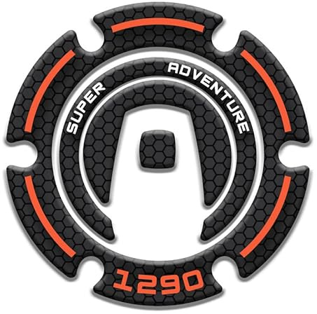 Paraserbatoio.it Schutzkappe aus Harz, selbstklebend, 3D-Effekt, für Motorrad kompatibel mit KTM 1290 Adventure R 2021-2022 Orange