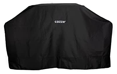 cozze Housse 190 x 66 x 114 cm pour plancha/Barbecue et Table d'extérieur, Noir