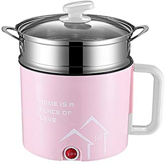 NEWCES Mini Multifunction Electric Cooking Machine Hot Pot Single Double Layer Available Hot Pot Multi Electric Cooker Non Stick Pan