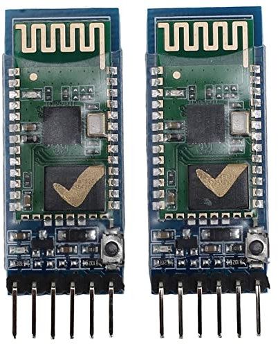BRIUERG 2 unidades -05 6 pines RF inalámbrico Bluetooth transceptor módulo esclavo RS232 / TTL a UART convertidor y adaptador para