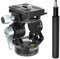 EVUMO Mini Stativ Stativkopf, Doppelpanorama 360-Grad-Kamera-Stativ-Videokopf, 250g Fluidkopf Pan Tilt Head Kompatibel Mit Arca-Swiss Schnellwechselplatte, DSLR, Unabhängige Verschlüsse, 4kg Tragkraft