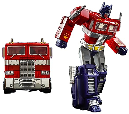JIGFLY 7in Transformer Optimus Prime Actionfigur MP10-V War for Cybertron Truck Head Optimus Car Alloy Edition Robotermodell KO Version