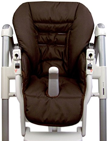 Ersatzbezug Sitzkissen [Bezug für Hochstuhl] kompatibel mit Peg Perego Prima Pappa DINER (braun)