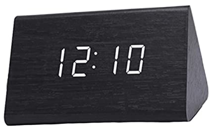 Artibetter Herrenuhren Intelligente Uhr Tischuhr Moderne Uhr Holzuhr LED Wecker