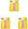 Post-it 671-3 Haftstreifen Page Marker breit, 25 x 76 mm, neonfarben, 3x100 Blatt (Packung mit 3)