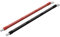 Offgridtec 1m Batteriekabel 25mm² M8 Terminal Zu Schraubklemmenanschluss, Öl-, Kälte- & UV-beständig, Flammwidrig, Für Geräte Mit M8 Schraubklemmenanschluss, Hohe Belastbarkeit, Rot/Schwarz