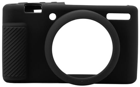 Easy Hood Camera Case for ZV-1 Removable Lens Cover, Anti-Scratch Silicone Soft Case, Compatible with ZV1F, ZV1M2 Camera, Lightweight and Slim (Black)