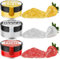 Purpurina Comestible - 3x4g Purpurina Comestible Reposteria, Colorante Alimentario Comestible Set Sprinkle para Bebidas, Decoración De Pasteles-Rojo, Blanco, Oro