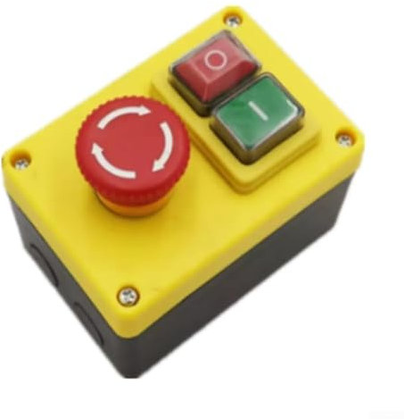 ZYWUOY Interruttore elettromagnetico a pulsante 16A 250V per seghe da banco e macchine da officina Motor StopStart
