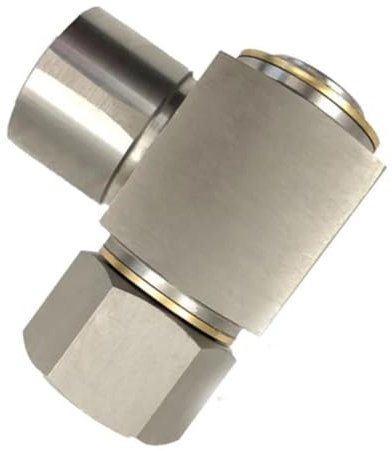 KOSBO 1/2'' DN15 Hydraulisches Drehgelenk, rechtwinkliges Edelstahl-Universalgelenk, 360-Grad-Hochdruck-Drehgelenk, drehbar(Male Thread)