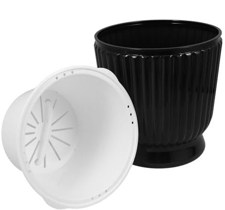 MERRYHAPY Maceta para Bonsáis De Oficina Hidropónica y Transparente con Sistema De Autorriego