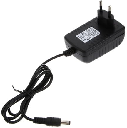 Mikikit 2a Power Adapter Mit Eu-stecker Dc Ladegerät Eingang Langlebiges Kunststoff-Metall-gehäuse Kompakt Für Heim Reisegebrauch Temperaturbereich