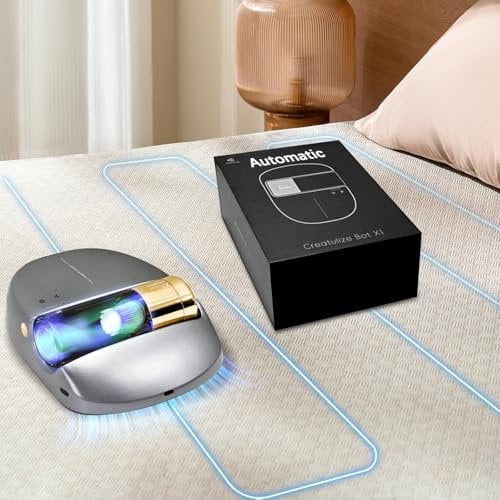 CREATULIZE Milbensauger für Matratzen Bed Vacuum with UV, High Heating, Smart Sensor, Lightweight, and Deep Clean Dust and Pet Hair