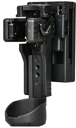 Flashlight Holster for Belt, Quick Release Torch Holder, Multipurpose Flashlight Pouch with Lever Side Lock, Secure Handsfree Mount for Outdoor, Work, Camping, Hiking