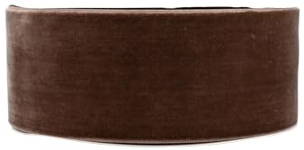 Samtband 50mm x 5m Rolle - FARBAUSWAHL in 3/6/10/25/50mm - farbecht & waschbar - Schleifenband zum Nähen - Geschenkband zum Verpacken Dekorieren Basteln - Braun