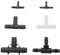 MEXEWORD Raccord de Tuyau cannelé en Plastique, connecteur en T 3 mm, 4 mm, 8 mm, 10 mm, 13,5 mm, raccord de Tuyau à 3 Voies, raccords de Tuyau en Forme de T, 10 pièces(NO.4)