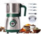 Electric Grinder for Kitchen - 500W Grain Mill with 3 Stainless Steel Blades, Dry and Wet Versatile Spice Grinder for Coffee, Grinding Spices, Bean, Grains, Nuts (Green)