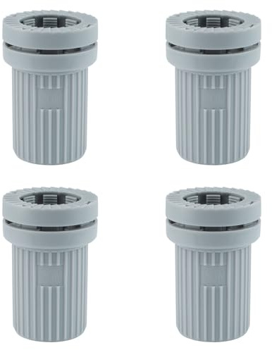 UFURMATE Hahn-Befestigungsmuttern, Kunststoff, Schnellspann- und Entriegelungsmuttern, Heiß- und Kalt-Doppelrohr-Wasserhahn-Schäfte, Befestigungszubehör (schraubenlos), 4 Stück