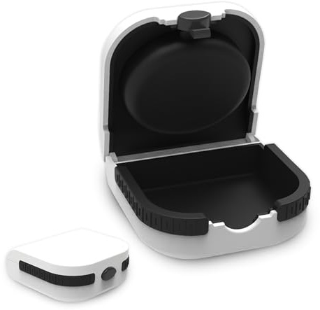 Czdtq Portable Hearing Aid Cases Hard Aid Protective Box, Storage Box | Hearing Aids Maintain Storage Box Built in High Elastic Silicone Air for Most Hear Aids with Anti-Drop