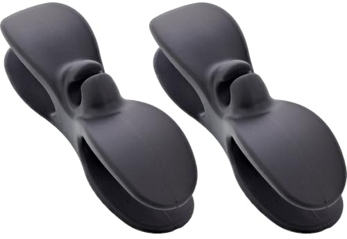 InLine Kabelaufwickler für Gerätekabel, selbstklebender Kabelorganizer mit 3M-Klebepad, ideal für Küche, Büro und Werkstatt, schwarz, 2 Stück, 59971D