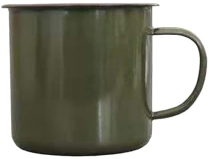 Vintage Enamel Mug with Handle Heat Resistant Large Capacity 120-500ML Retro Drinking Cup for Tea Coffee Milk Kitchen Camping UK
