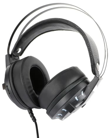 COHEALI USB 7.1 Gaming Headset Plastic Material Rgb Lighting with Microphone Voice Pass, Low Noise 40mm Speaker Unit, for Playing Game