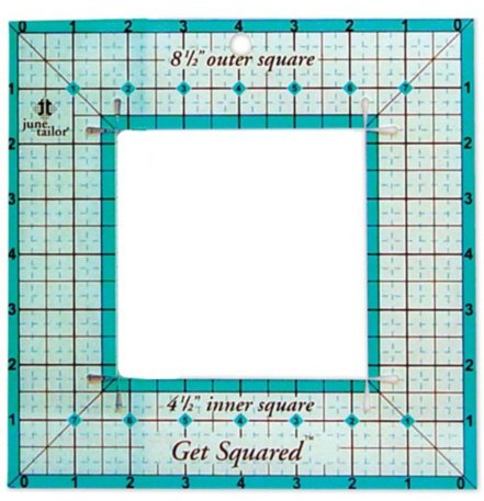 June Tailor 36-inch Get Squared Ruler (8.5-inch Outer, 4.5-inch Inner)