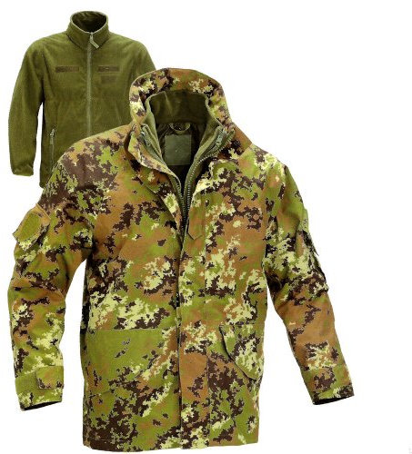 Defcon 5 giacca Parka III generazione con pile interno staccabile Veg. italiano taglia defcon-l/5 pile parka giacca con staccabile Generation III interno Veg. italian-size l