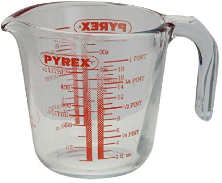 Pyrex 0.5 Litre Glass Measuring Jug