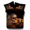 Stillshine Modisch Gothic Schädel Motiv Duvet Quilt Cover & Kissenbezug Bettwäsche Set (200X200cm, Schädel-Kerze)