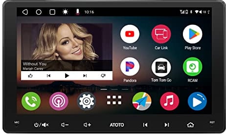 [9 Zoll] ATOTO A6 PF Doppel-DIN Android Autoradio, kabellos CarPlay & Android Auto, IPS-Display Dual Bluetooth, WiFi/BT/USB-Tethering-Internet, HD-LRV, 2G+32G, A6G209PF