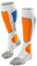 FALKE Herren Skisocken SK2, Skistrümpfe mit Merinowolle, atmungsaktive Kniestrümpfe zum Skifahren, hohe Wärmeisolation, mittelstarke Polsterung, 1er Pack, Weiß (Off-White 2045), Größe: 46-48