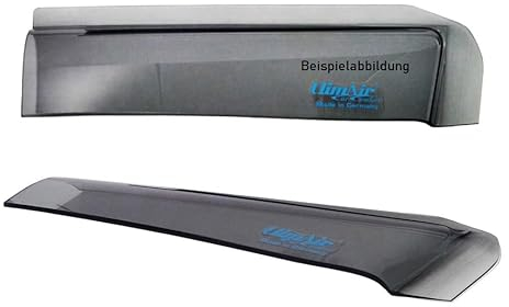 ClimAir Windabweiser vorne (mit ABE) 03-3939, Farbausführung: rauchgrau - Set mit Parkscheibe - Kompatibel für VW Caddy IV Typ 2K inkl. Life