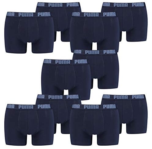 PUMA 10 er Pack Boxer Boxershorts Men Herren Unterhose Pant Unterwäsche, Farbe:321 - Navy, Bekleidungsgröße:XL