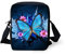 Binienty Kinder-Umhängetasche, kleine Umhängetasche, Handtasche, für Reisen, Schule, Wandern, schmetterling, Einheitsgröße
