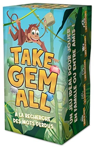 Take Gem All französische Ausgabe, rasantes Stadt-Land-Fluss-Spiel, ab 8 | Ausgabe auf Französisch, Wortspiel für 2 bis 10 Spieler, ideal zum Französischüben