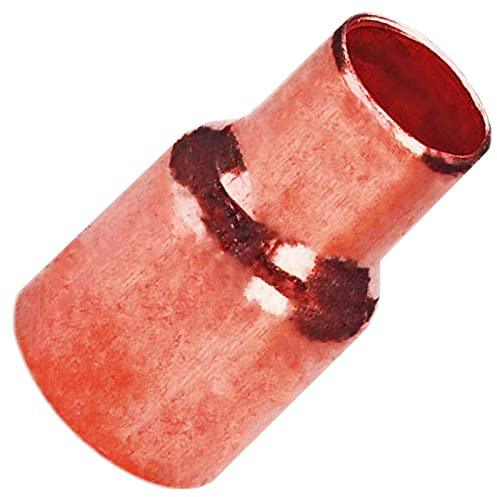 MegaHaustechnik Reduziermuffe 15x10 Lötfitting aus Kupfer für Rohr-Außendurchmesser 15 auf 10mm reduziert zum Löten, Trinkwasser geeignet, Nr.5240 Reduzierung Reduktion Übergang