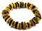 Amber Jewelry Shop Natur Bernstein armband auf Gummiband 18cm - 100% Baltischer Bernstein - Bernsteinarmbänder - Bernsteinrohperlen echt - Armband